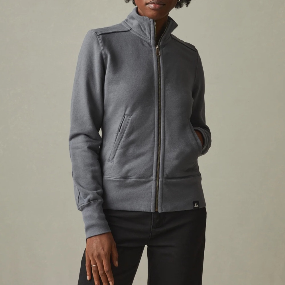 AMERICAN GIANT Moto Full Zip Jacket Women’s Gray Sz XS